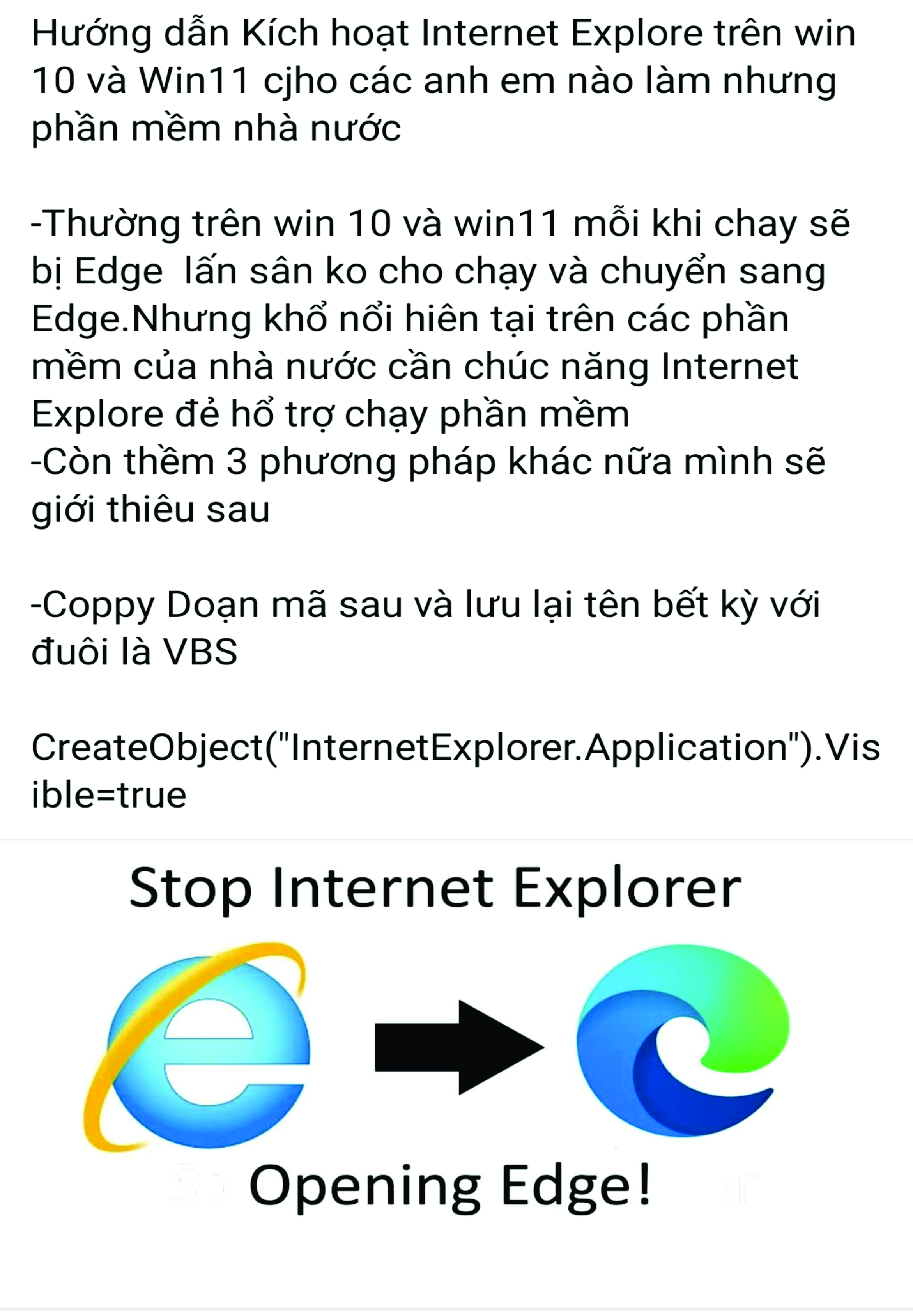 HƯớng dẫn kích hoạt Internet Explore trên win 10 và 11